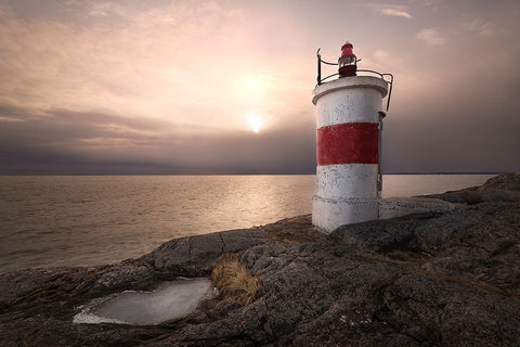 Femapre Black Ornate Wood Framed Art Print with Double Matting by Lindsten, Christian