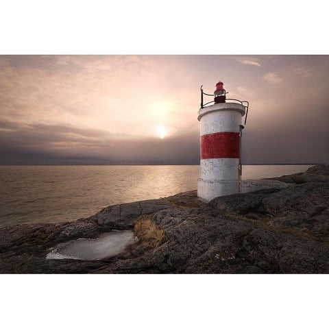 Femapre Black Modern Wood Framed Art Print with Double Matting by Lindsten, Christian