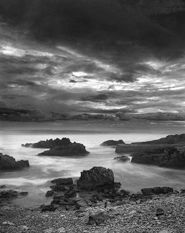 Cabo Raso #20 Black Ornate Wood Framed Art Print with Double Matting by Sousa Dias, Nana