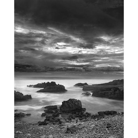 Cabo Raso #20 Black Modern Wood Framed Art Print by Sousa Dias, Nana