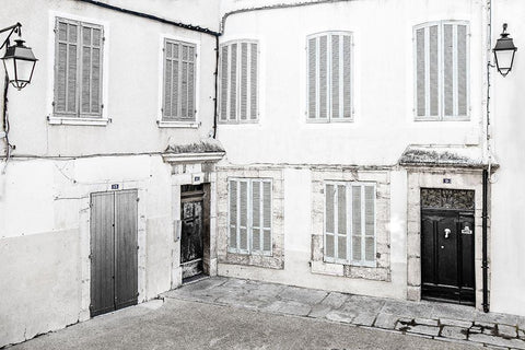 The White Corner White Modern Wood Framed Art Print with Double Matting by Claes, Gilbert