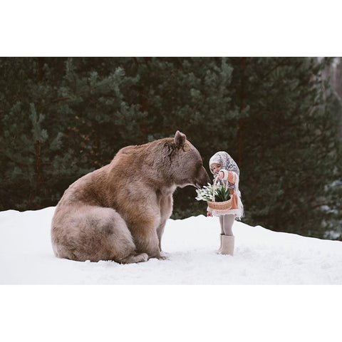 Untitled White Modern Wood Framed Art Print by Barantseva, Olga