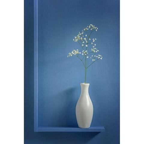 Simplicity Black Modern Wood Framed Art Print by Clough, Stephen