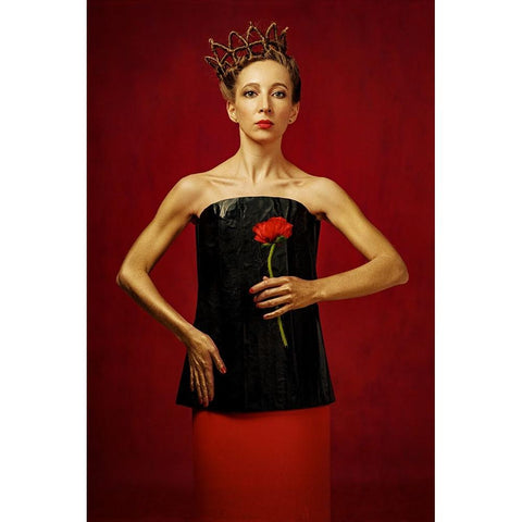 Untitled Black Modern Wood Framed Art Print by Smirnov, Sergei