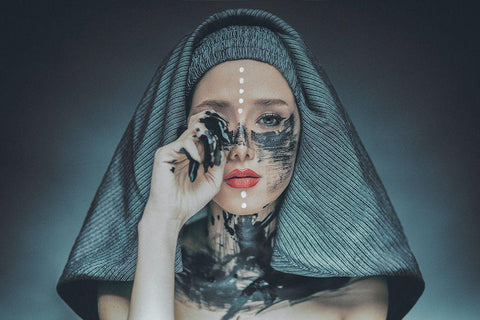 Rabbi Black Ornate Wood Framed Art Print with Double Matting by Hamidnezhad, Amin