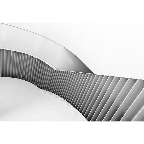 From The Right Gold Ornate Wood Framed Art Print with Double Matting by Van Son, Greetje