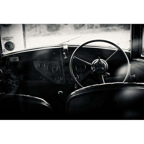 Rear Window Black Modern Wood Framed Art Print by Bland, Richard