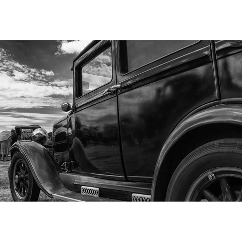 They Met Under A Big Sky Gold Ornate Wood Framed Art Print with Double Matting by Russell, Vince