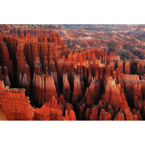 Red City Black Modern Wood Framed Art Print with Double Matting by Li, Austin