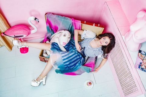 Tamila Black Ornate Wood Framed Art Print with Double Matting by Smirnov, Sergei