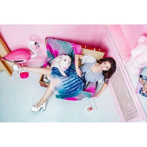 Tamila Gold Ornate Wood Framed Art Print with Double Matting by Smirnov, Sergei