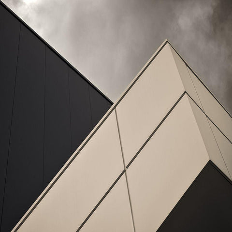 Tangential Black Ornate Wood Framed Art Print with Double Matting by Claes, Gilbert