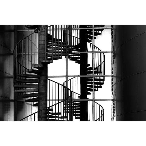 Double Mix Black Modern Wood Framed Art Print by Hawerkamp, Hans-Wolfgang