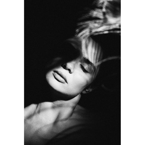 Untitled Black Modern Wood Framed Art Print with Double Matting by Vasilenko, Artem