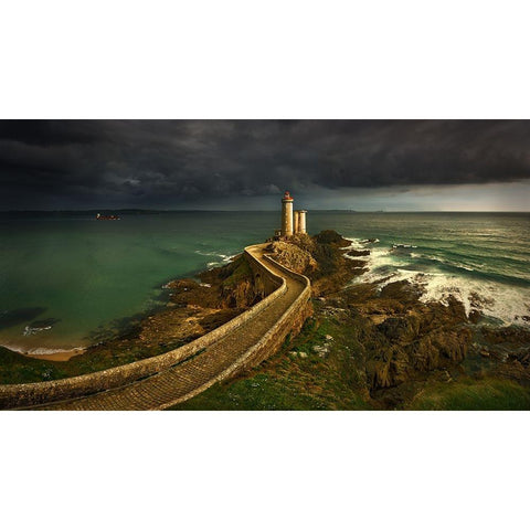 Rain Is Coming ... Black Modern Wood Framed Art Print with Double Matting by Browko, Krzysztof