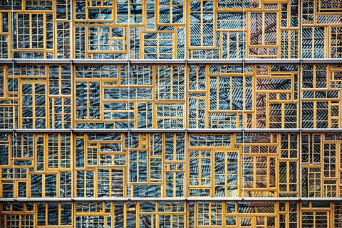 Different Points Of View Black Ornate Wood Framed Art Print with Double Matting by Wride, Linda