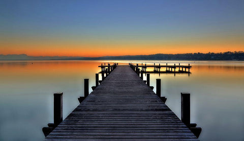 Peace White Modern Wood Framed Art Print with Double Matting by Peter Rank, Hans