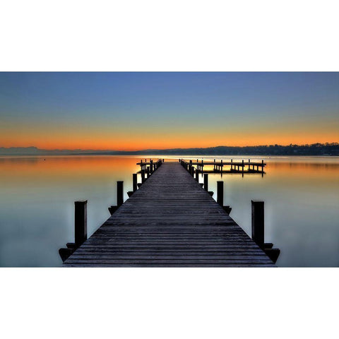 Peace Black Modern Wood Framed Art Print by Peter Rank, Hans