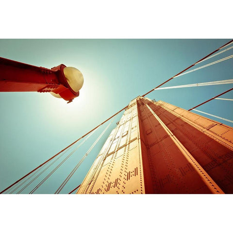 Golden Gate Black Modern Wood Framed Art Print by Steinkopff, Robert