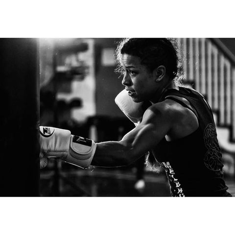 Training Black Modern Wood Framed Art Print by Zhao, Henry