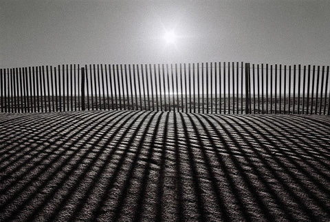 Grey Over Grey White Modern Wood Framed Art Print with Double Matting by Abrantes, Paulo