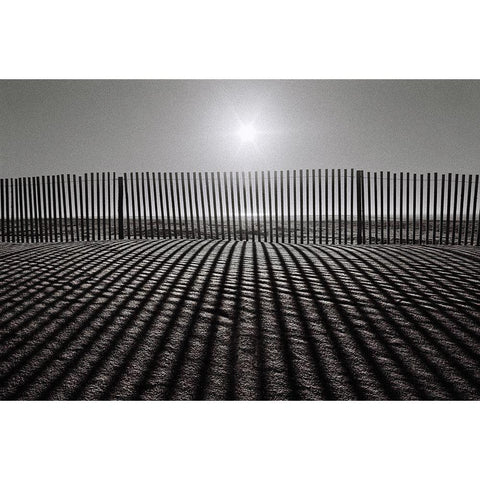 Grey Over Grey Black Modern Wood Framed Art Print by Abrantes, Paulo