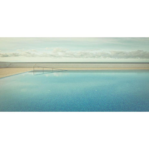 Pool Black Modern Wood Framed Art Print by Steinkopff, Robert