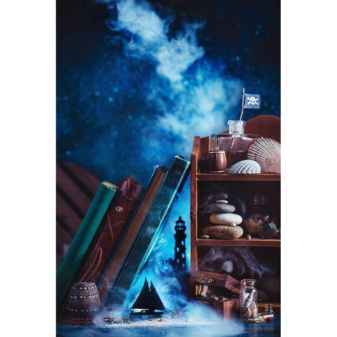 Black Pearl Gold Ornate Wood Framed Art Print with Double Matting by Belenko, Dina