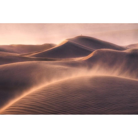 Viento De Arena White Modern Wood Framed Art Print by CIA, INIGO