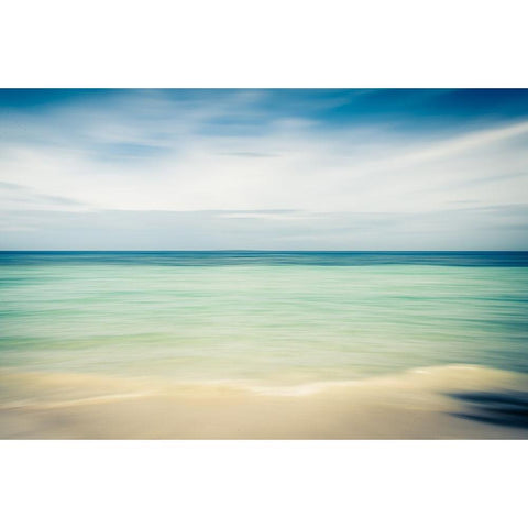 Beach White Modern Wood Framed Art Print by Steinkopff, Robert