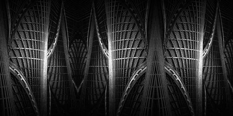 Wood Work. White Modern Wood Framed Art Print with Double Matting by Londal, Leif