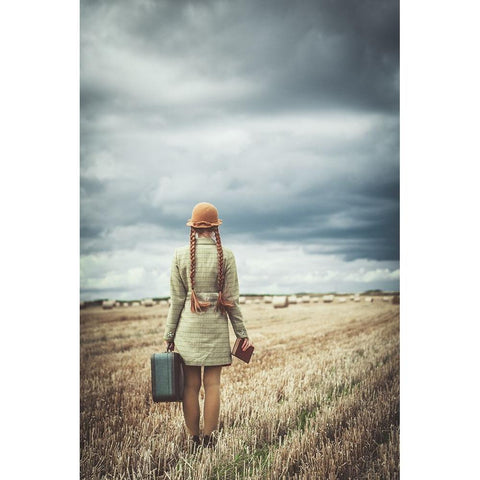 Back Home Black Modern Wood Framed Art Print by Russocka, Magdalena