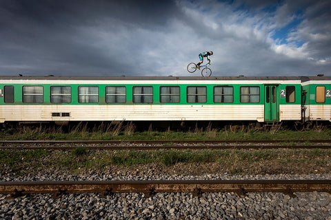 Orban-Barra Gabor White Modern Wood Framed Art Print with Double Matting by SZABO, ATTILA