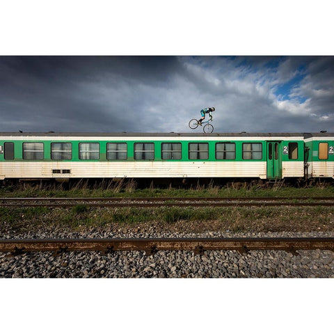 Orban-Barra Gabor Black Modern Wood Framed Art Print by SZABO, ATTILA