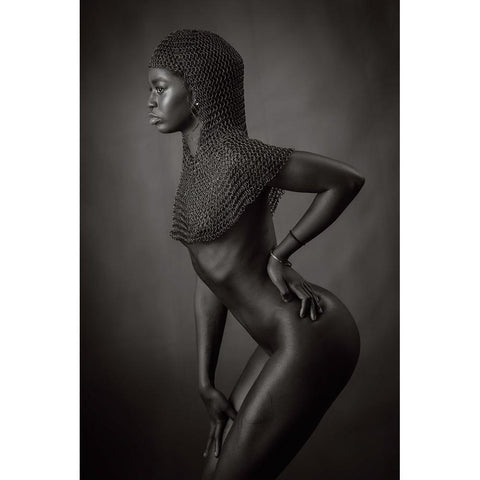 Jess Gold Ornate Wood Framed Art Print with Double Matting by Catchlight Studio