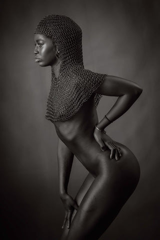 Jess White Modern Wood Framed Art Print with Double Matting by Catchlight Studio