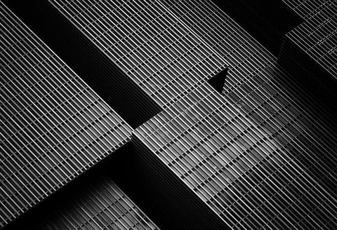 The Big Building Black Ornate Wood Framed Art Print with Double Matting by Van De, Jeroen