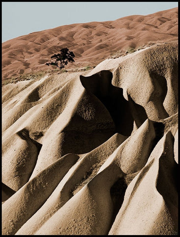 Alone White Modern Wood Framed Art Print with Double Matting by Malovrh, Milan