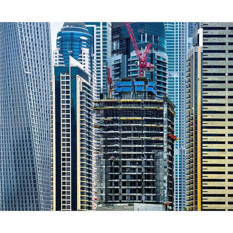 Trying To Fit In Black Modern Wood Framed Art Print with Double Matting by Pearson, Wayne