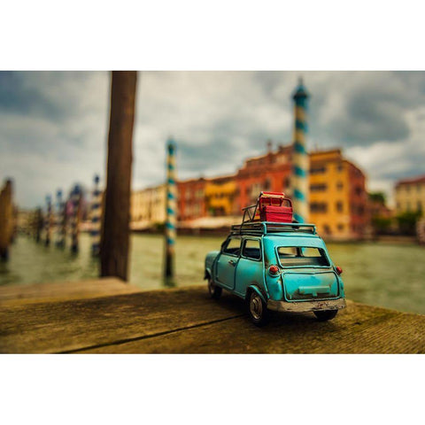 Venice Stopped Gold Ornate Wood Framed Art Print with Double Matting by Francisco Partida, Luis