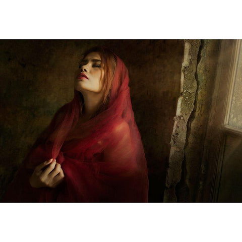 Broken A Cracked White Modern Wood Framed Art Print by Kisworo, Sebastian