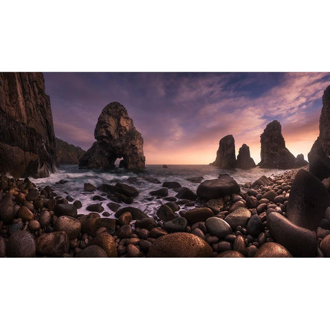 Louriasal White Modern Wood Framed Art Print by F. Turienzo, Carlos