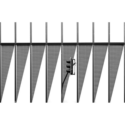 Traffic Light Black Modern Wood Framed Art Print with Double Matting by Hawerkamp, Hans-Wolfgang