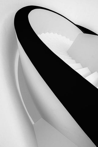 Going Down... 3 White Modern Wood Framed Art Print with Double Matting by Castro, Joao