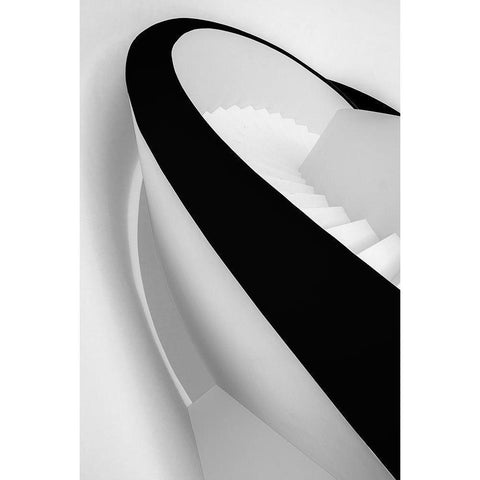 Going Down... 3 Black Modern Wood Framed Art Print by Castro, Joao