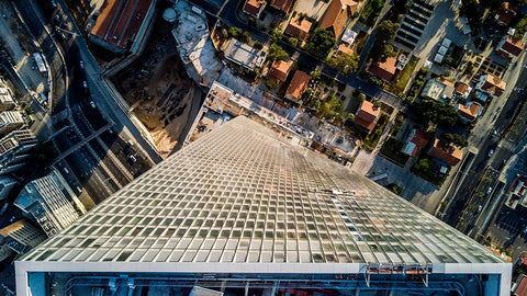 The Twisted Tower Black Ornate Wood Framed Art Print with Double Matting by Adar, Or