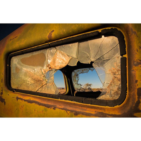 Deserted Gold Ornate Wood Framed Art Print with Double Matting by Wride, Linda