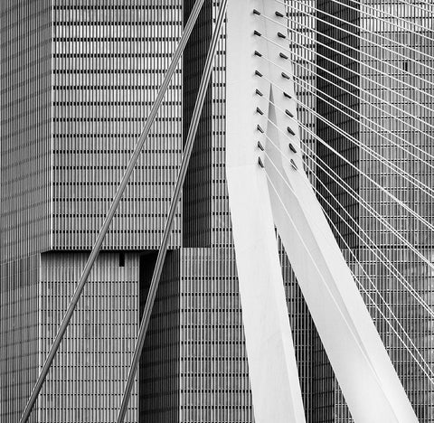 Between The Lines Black Ornate Wood Framed Art Print with Double Matting by Huybrechts, Theo