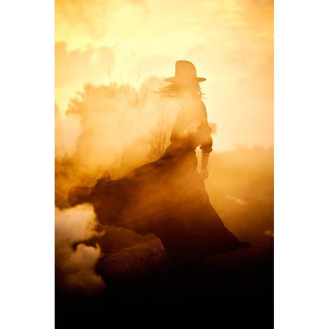 Solitude White Modern Wood Framed Art Print by Dan, Bez