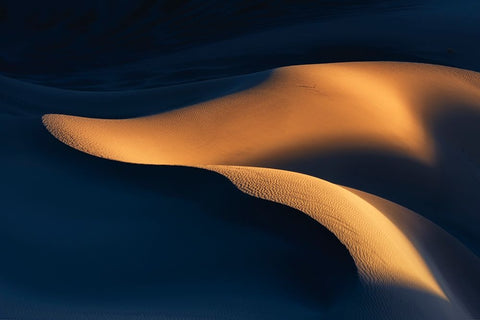 Light And Shadow White Modern Wood Framed Art Print with Double Matting by Asghar Alimoradi, Ali